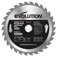 Panza circular pentru taiat lemn, pentru fierastraie circulare Evolution 180mm, Ø180 x 20 mm, 30 de dinti TCT