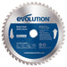 Panza circular pentru taiat otel, pentru fierastraie circulare Evolution 230mm, Ø230 x 25.4 mm, 48 de dinti TCT