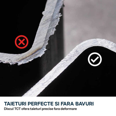Panza circular pentru taiat otel, pentru fierastraie circulare Evolution 165mm, Ø165 x 20 mm, 40 de dinti TCT