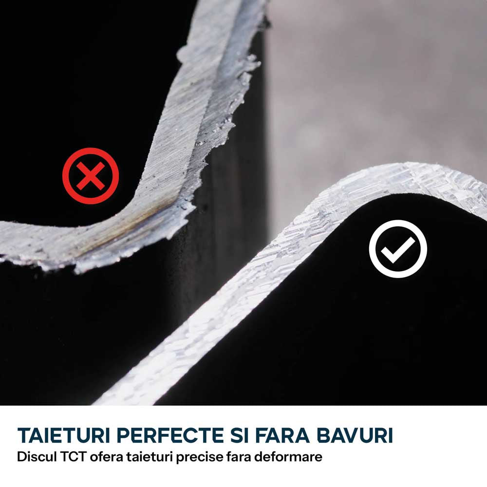 Panza circular pentru taiat otel, pentru fierastraie circulare Evolution 165mm, Ø165 x 20 mm, 40 de dinti TCT