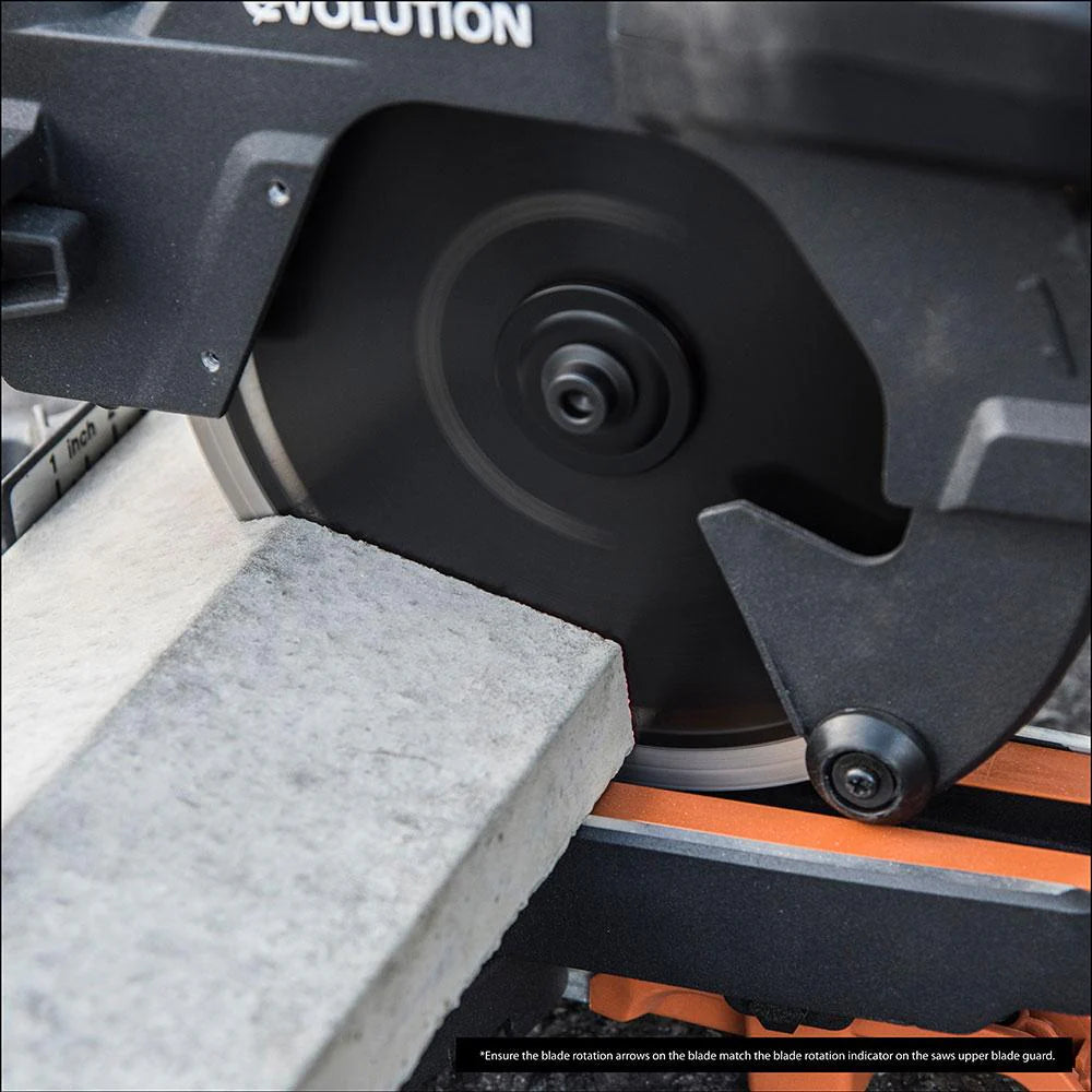Disc diamantat multifunctional,cu muchie Turbo Segmentata, pentru fierastraie circulare Evolution 185mm, Ø185 x 20 mm