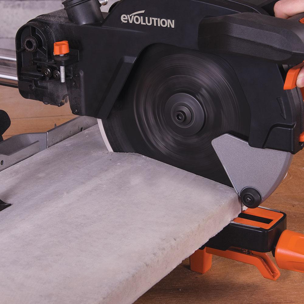 Disc diamantat, pentru fierastraie circulare cu glisare Evolution 255mm, Ø255 x 25.4 mm