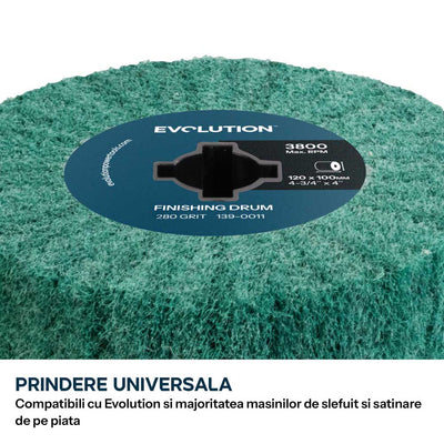 Rola de finisare Evolution P280 pentru masini de satinat 120 x 100mm