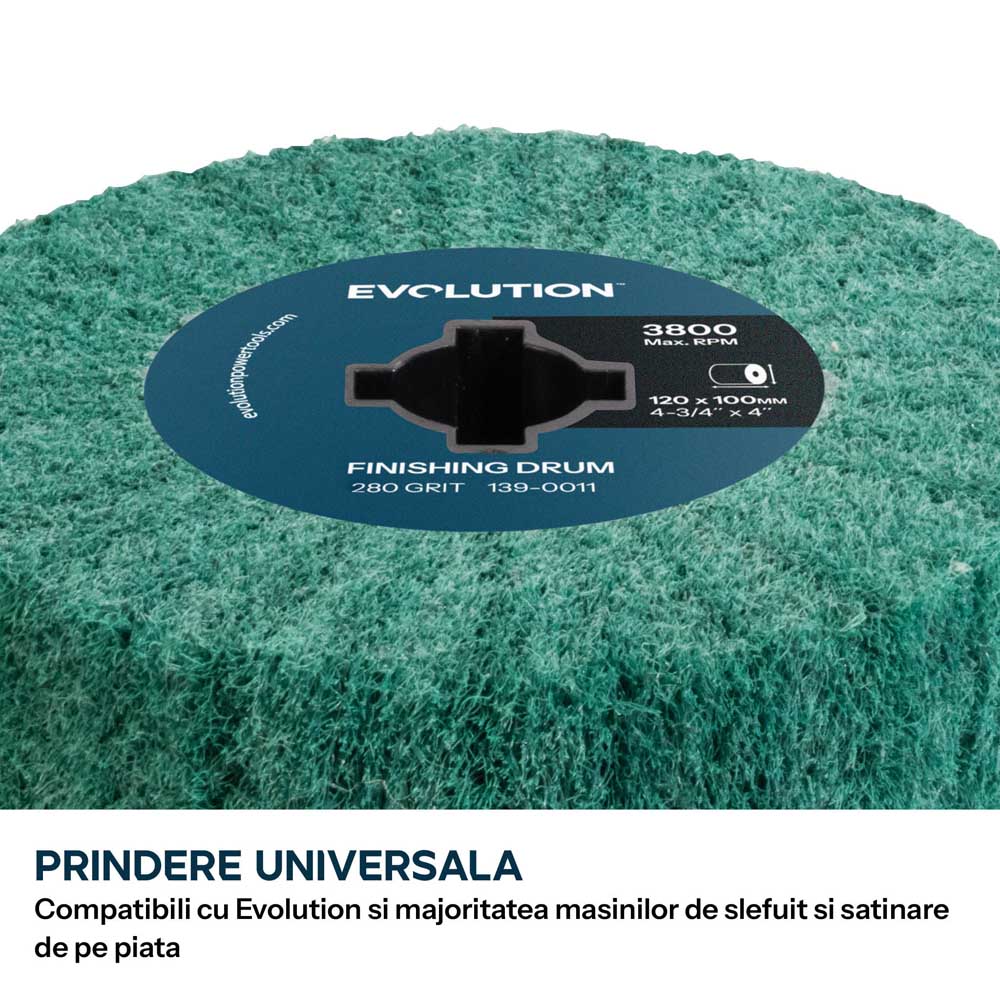 Rola de finisare Evolution P280 pentru masini de satinat 120 x 100mm