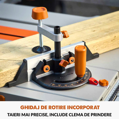 Desigilat - Fierastrau circular cu masa Evolution R255TBL+ cu disc de taiere multi-materiale de 255mm, 1800W