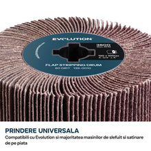 Rola abraziva lamelara P60 Evolution pentru masini de satinat, 120 x 100