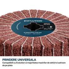 Rola abraziva intercalata P80 Evolution pentru masini de satinat, 120 x 100m