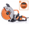 Masina de taiat beton, zidarie si piatra Evolution R300DCT+ 2400W cu disc diamantat Premium de 300mm si pulverizator apa