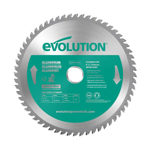 Panza circular pentru taiat aluminiu, pentru fierastraie circulare stationare Evolution 210mm, Ø210 x 25.4 mm, 60 de dinti vidia TCT