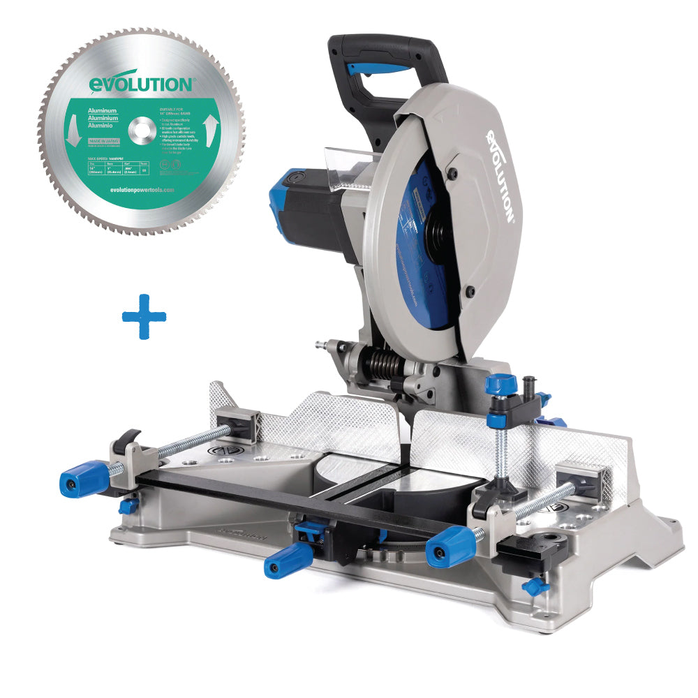 Pachet fierastrau debitator metal Evolution S355MCS 355mm cu disc otel + disc aluminiu