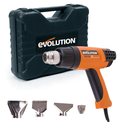 Pistol profesional cu aer cald 2000W Evolution HDG200 50-630°C cu LCD