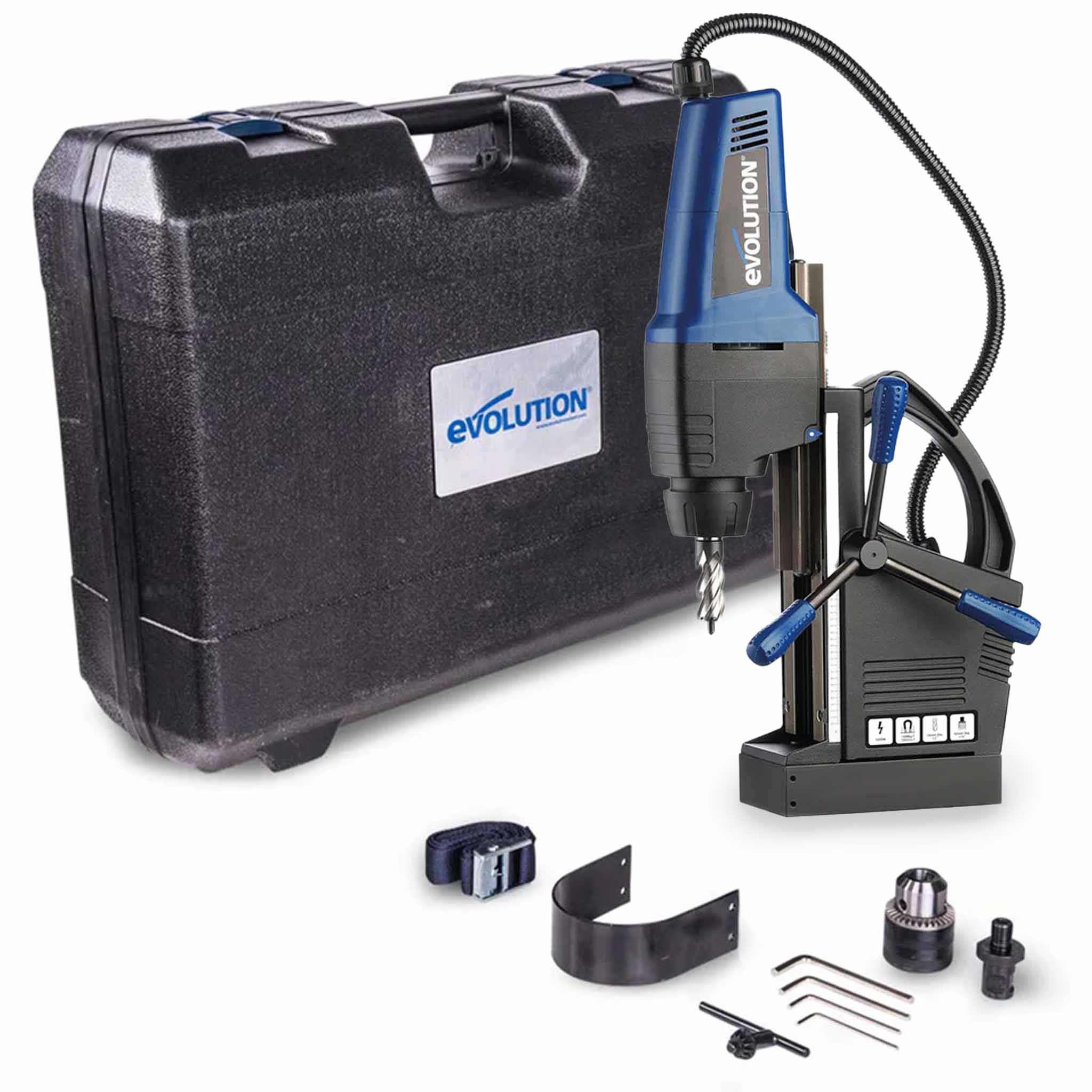 Masina de gaurit cu baza magnetica Evolution EVOMAG42 42mm 1200W