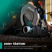 Disc pentru fierastrau circular, taiere aluminiu Evolution EVOMAX 355mm Ø355 x 25.4 mm, 100 dinti, carbura tungsten