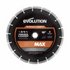 Disc Premium diamantat segmentat EVOMAX 350mm Premium, Ultra-Subtire, Ø350 x 22.2 mm
