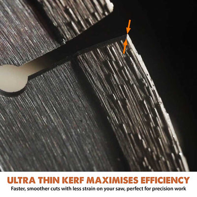 Disc Premium diamantat segmentat EVOMAX 350mm Premium, Ultra-Subtire, Ø350 x 22.2 mm