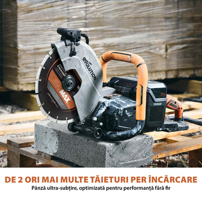 Disc Premium diamantat segmentat EVOMAX 260mm Premium, Ultra-Subtire, Ø260 x 25.4 mm