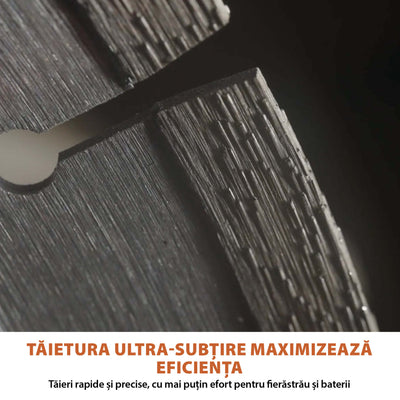Disc Premium diamantat segmentat EVOMAX 260mm Premium, Ultra-Subtire, Ø260 x 25.4 mm