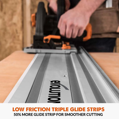 Sina de ghidare universala Evolution ST2800-G2 1400mm, pentru fierastraie (x2 sine cu conectori si cleme)