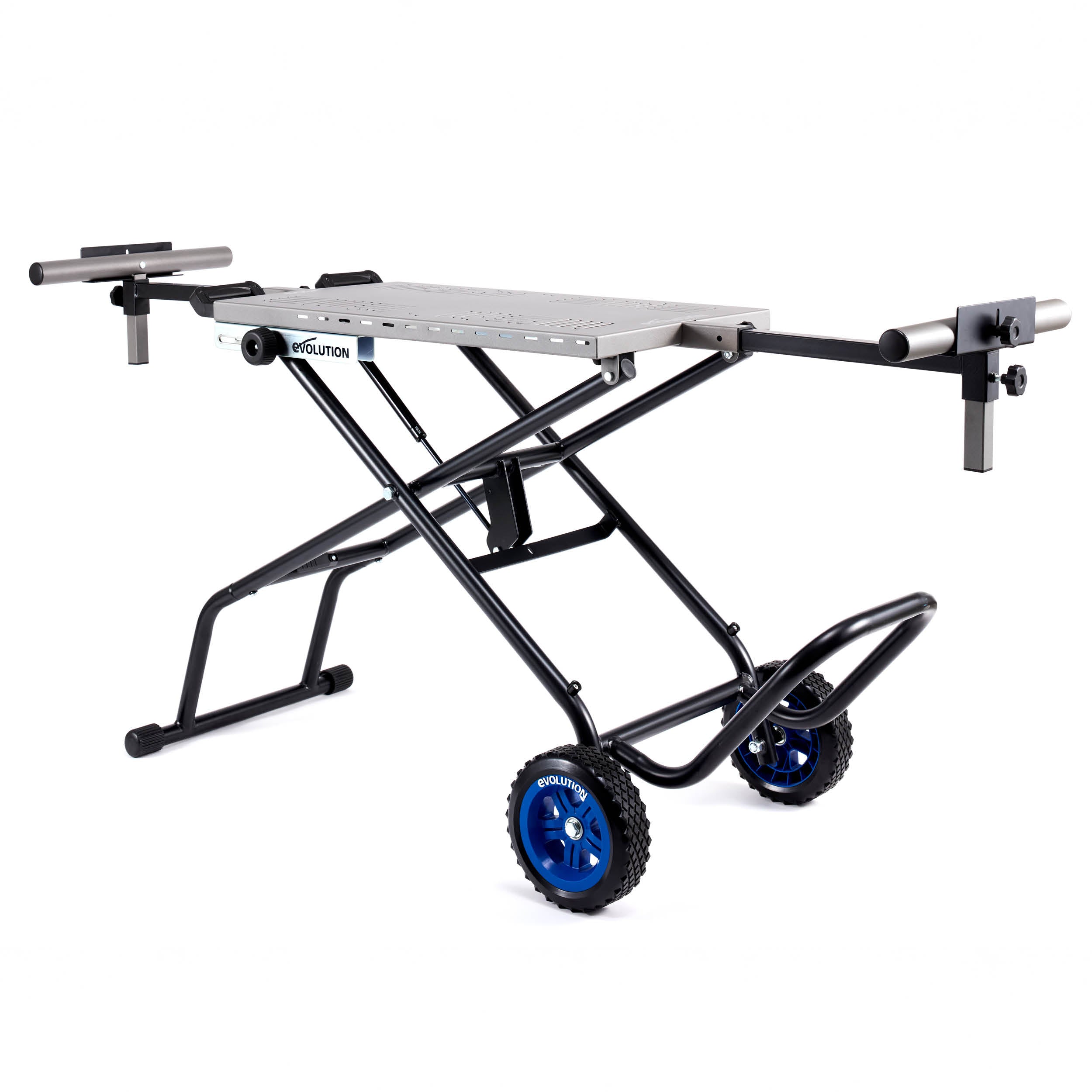 Pachet fierastrau circular stationar debitator de metal Evolution S355MCS cu disc de taiere de 355mm 2200W + suport