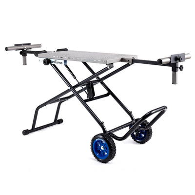 Pachet Fierastrau de debitat metal cu functie de taiere in unghi Evolution S355MCS-G2, echipat cu disc 355mm EVOMAX Cermet Long-Life 80T + Stand Hidraulic
