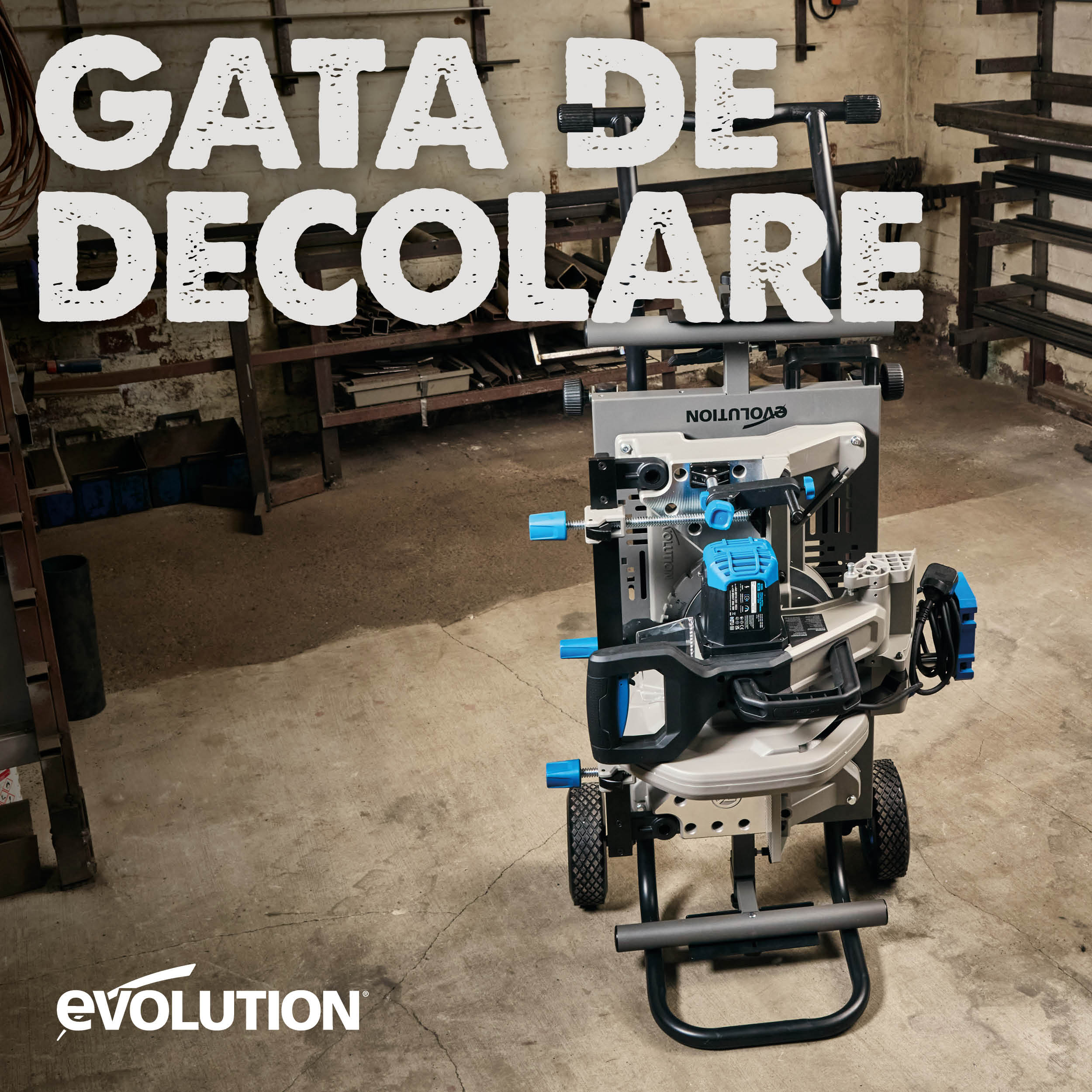 Suport cu roti pentru fierastraul debitator Evolution S355MCS