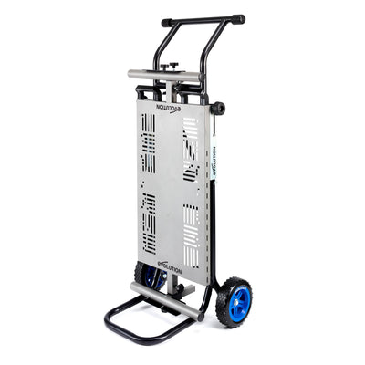 Pachet fierastrau circular stationar debitator de metal Evolution S355MCS cu disc de taiere de 355mm 2200W + suport