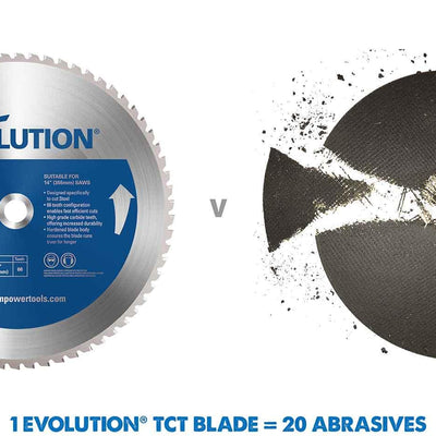 Panza circular pentru taiat otel, pentru fierastraie circulare Evolution 230mm, Ø230 x 25.4 mm, 48 de dinti TCT