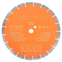 Disc Premium diamantat segmentat multifunctional, pentru masinile de taiat, Ø350 x 22.2 mm