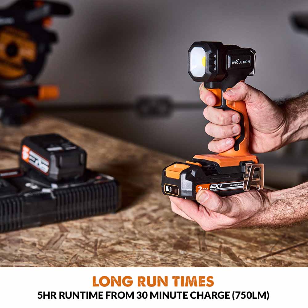 Lampa de lucru cu acumulator LED Evolution R1000TOR-Li 18V Li-Ion EXT (fara acumulator)