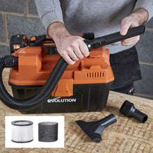 Aspirator umed-uscat cu acumulator Evolution R11VAC-Li 18V Li-Ion EXT (fara baterie)