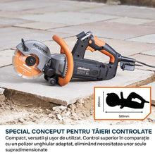 Masina compacta de taiat beton Evolution R150DCT-PRO, 150 mm, cu sistem de reducere a prafului prin alimentare cu apa, disc diamantat Endurance si adancime de taiere de 53 mm