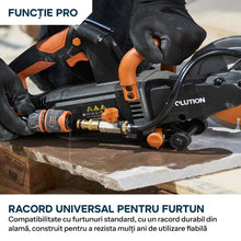 Masina compacta de taiat beton Evolution R150DCT-PRO, 150 mm, cu sistem de reducere a prafului prin alimentare cu apa, disc diamantat Endurance si adancime de taiere de 53 mm