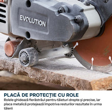 Masina compacta de taiat beton Evolution R150DCT, 150 mm, cu disc diamantat Endurance si adancime de taiere de 53 mm