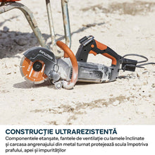 Masina compacta de taiat beton Evolution R150DCT, 150 mm, cu disc diamantat Endurance si adancime de taiere de 53 mm