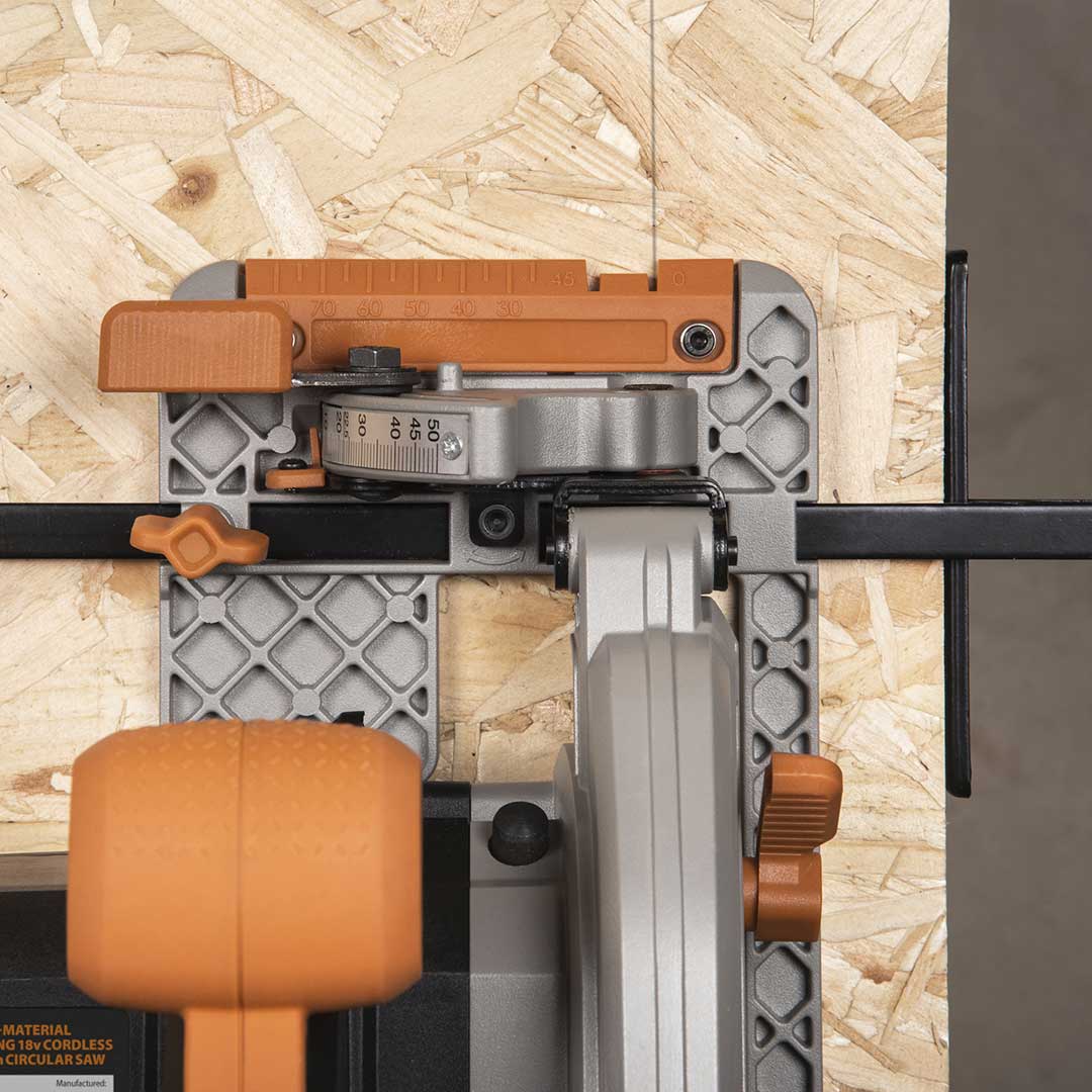 Fierastrau circular de mana cu acumulator, 850 W, 4600 RPM, Evolution R165CCS-Li 18V EXT cu disc multi-material 165 mm