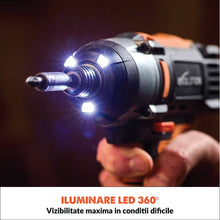 Masina de insurubat cu impact 180Nm Evolution R18IDR-Li 18V Li-Ion EXT cu acumulator si incarcator