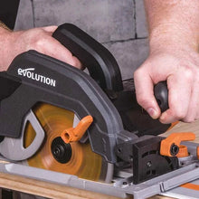 Fierastrau circular de mana, 1600 W, 3900 RPM, Evolution R185CCSX+ cu disc multi-materiale 185 mm + geanta