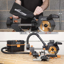 Fierastrau circular stationar multifunctional cu acumulator Evolution R185SMS-Li 18V Li-Ion EXT 185mm, 850W