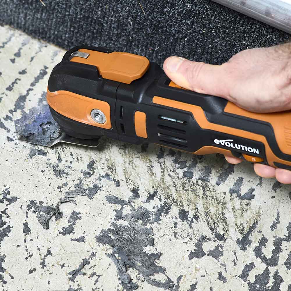 Unealta multifunctionala oscilanta Evolution R18MLT-Li 18V Li-Ion EXT cu acumulator si incarcator