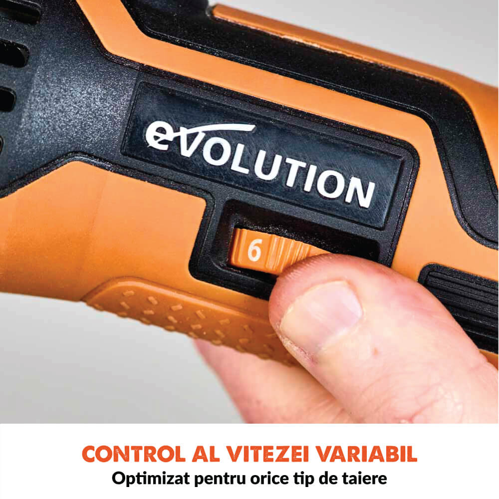 Unealta multifunctionala oscilanta Evolution R18MLT-Li 18V Li-Ion EXT cu acumulator si incarcator