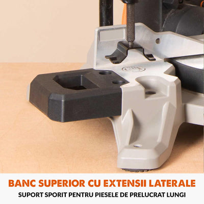 Fierastrau circular combinat cu masa Evolution R210MTS-G2 cu disc de taiere multi-materiale de 210mm, 1500W