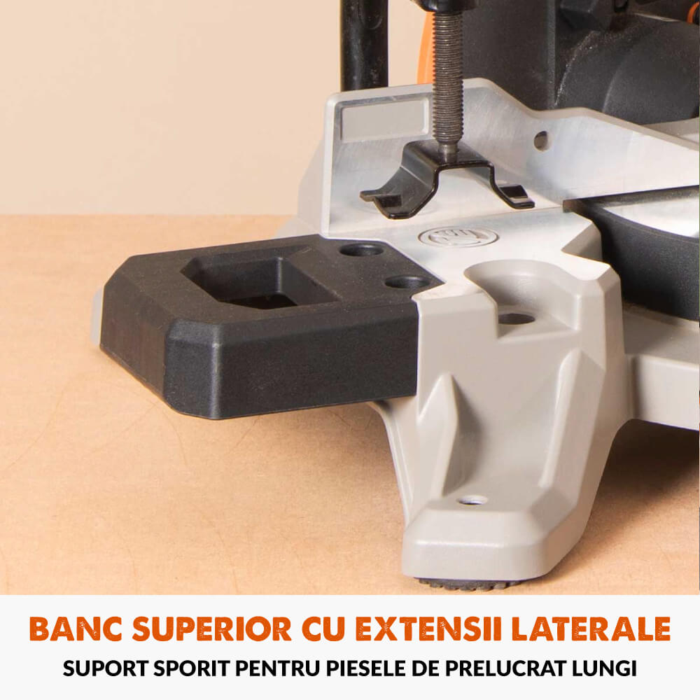 Fierastrau circular combinat cu masa Evolution R210MTS-G2 cu disc de taiere multi-materiale de 210mm, 1500W