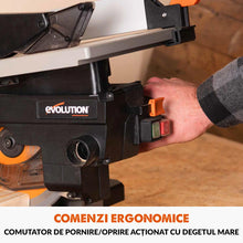 Fierastrau circular combinat cu masa Evolution R210MTS-G2 cu disc de taiere multi-materiale de 210mm, 1500W