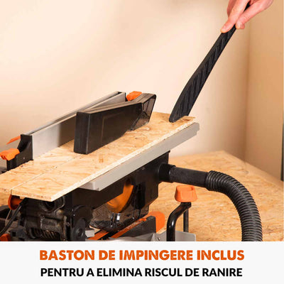 Fierastrau circular combinat cu masa Evolution R210MTS-G2 cu disc de taiere multi-materiale de 210mm, 1500W