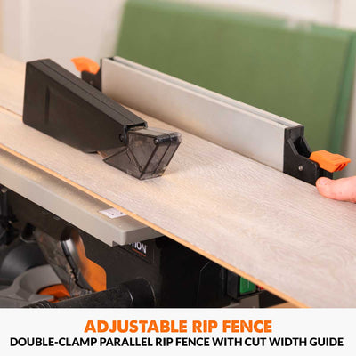 Fierastrau circular cu masa Evolution R210MTS-G2 de 210 mm cu panza TCT multimaterial + stand