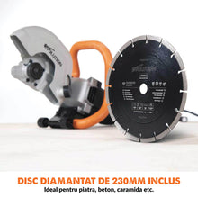Masina de taiat beton Evolution R230DCT 2000W cu disc diamantat de 230mm