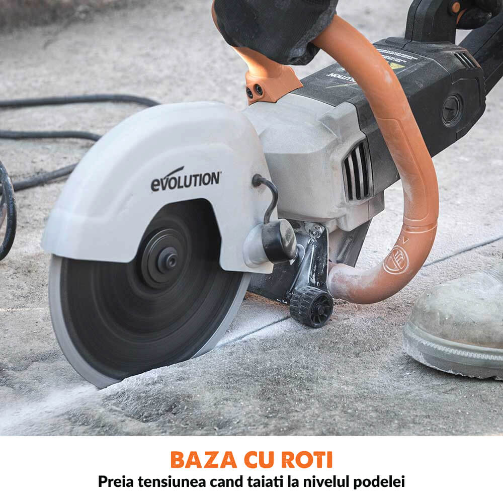 Masina de taiat beton Evolution R230DCTX 230mm 2000W (fara disc)