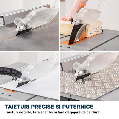 Fierastrau circular cu masa Evolution R255MTS cu disc de taiere multi-materiale de 255mm 1500W