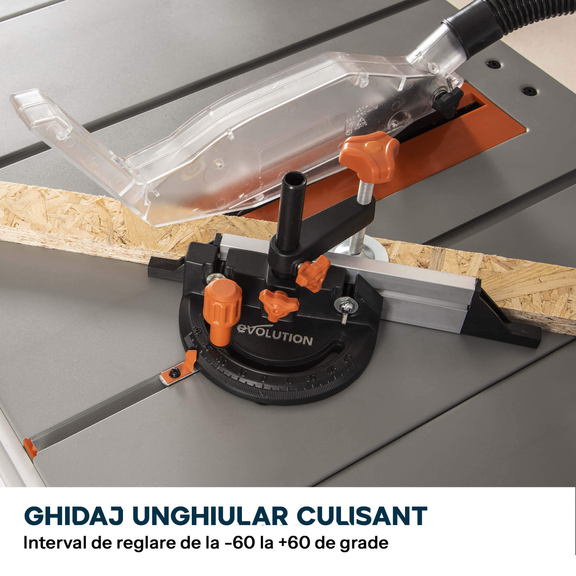 Fierastrau circular cu masa Evolution R255MTS cu disc de taiere multi-materiale de 255mm 1500W