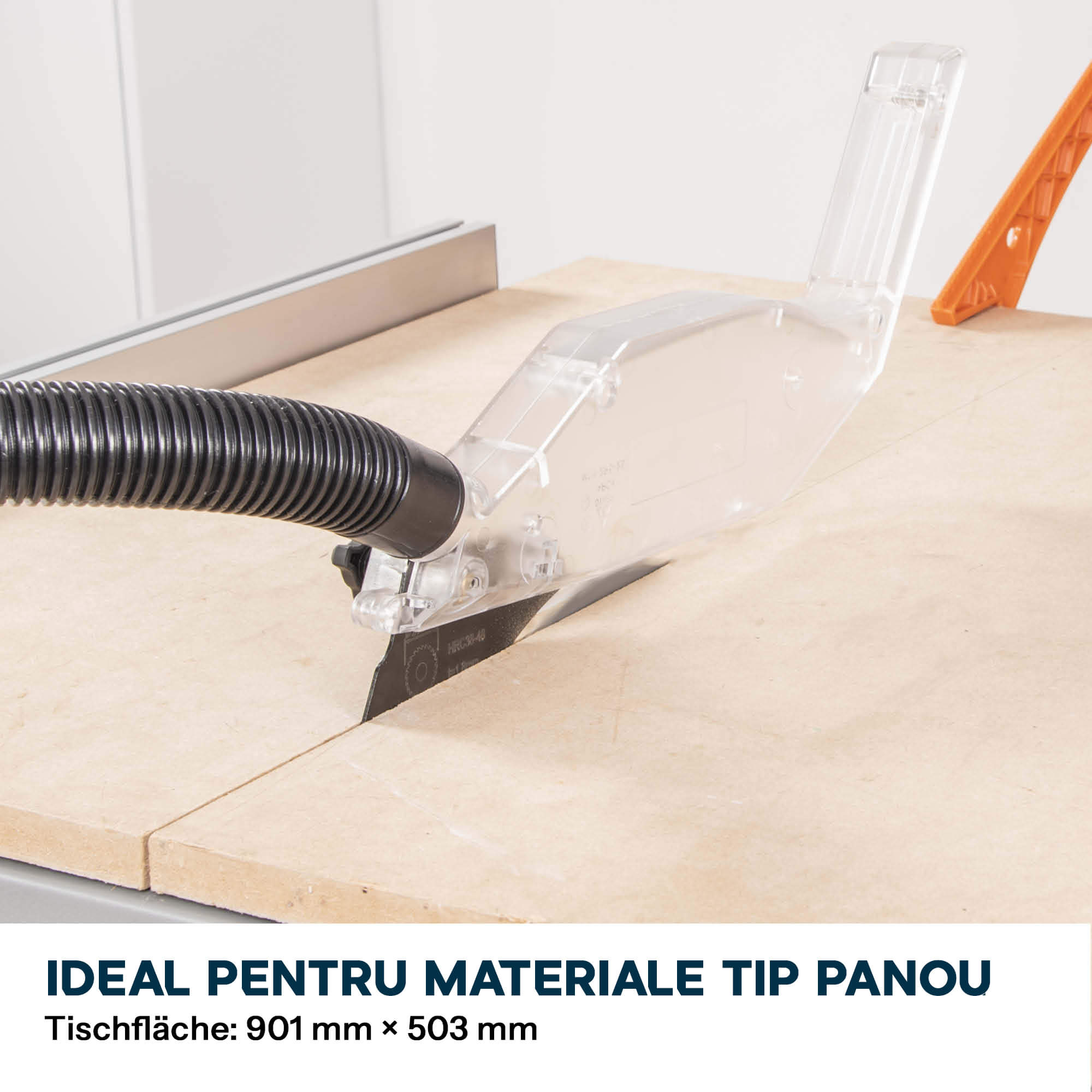 Fierastrau circular cu masa Evolution R255MTS cu disc de taiere multi-materiale de 255mm 1500W